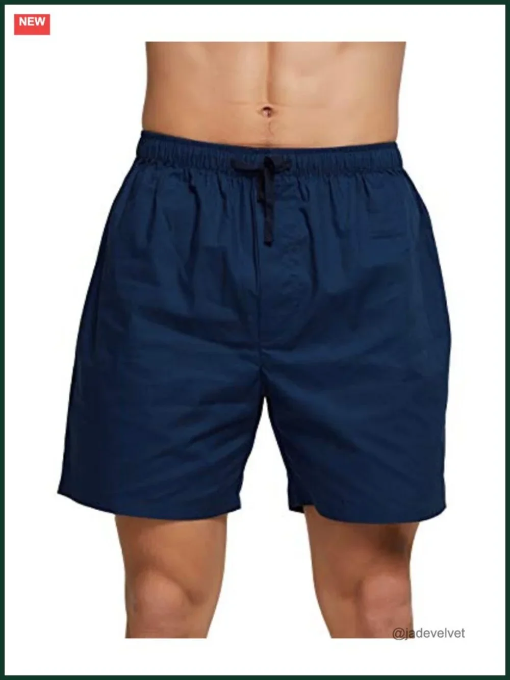 Mens Short Sleeve Pajama Set 100% Cotton Button Down Top Elastic Drawstring